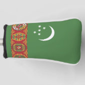 Turkmenistan vlag golfheadcover (Voorkant)