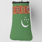 Turkmenistan vlag golfheadcover (Draai 90)