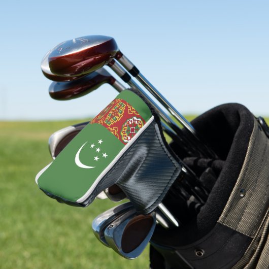 Turkmenistan vlag golfheadcover (Insitu)