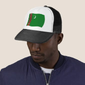 Turkmenistan Vlag Hoed Trucker Pet (In situ)