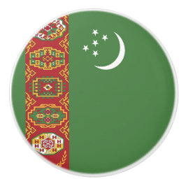 Turkmenistan vlag keramische knop