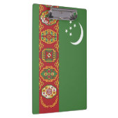 Turkmenistan vlag klembord (Rechts)