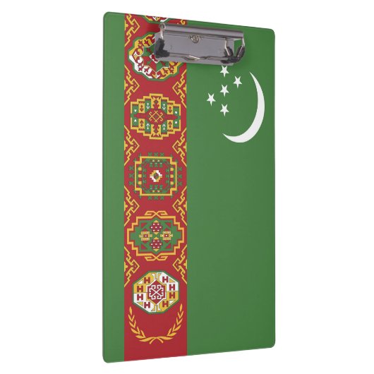 Turkmenistan vlag klembord (Rechts)