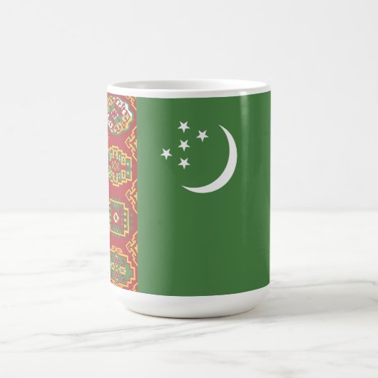 Turkmenistan vlag koffiemok (Center)