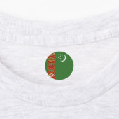 Turkmenistan vlag labels (Aangebracht)