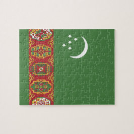 Turkmenistan vlag legpuzzel