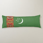 Turkmenistan vlag lichaamskussen (Achterkant)