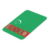 Turkmenistan - vlag - magneet (Linkerzijde)