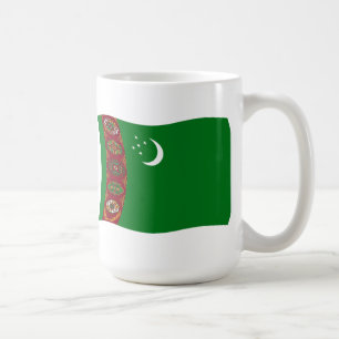 Turkmenistan Vlag Mokkel Koffiemok