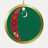 Turkmenistan Vlag Ornament (Achterkant)