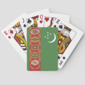 Turkmenistan vlag pokerkaarten (Achterkant)