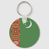 Turkmenistan vlag sleutelhanger (Achterkant)