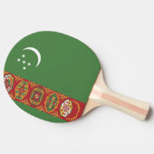 Turkmenistan vlag tafeltennisbatje (Zijkant)