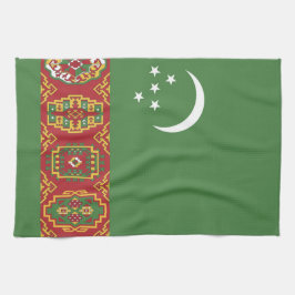 Turkmenistan vlag theedoek