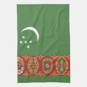 Turkmenistan vlag theedoek (Verticaal)