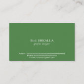 Turkmenistan vlag visitekaartje (Achterkant)