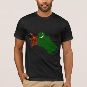 Turkmenistan vlag - volledige grootte t-shirt
