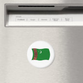 Turkmenistan Vlagmagneet Magneet (Insitu (Vaatwasser))