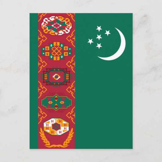 turkmenistandvlag briefkaart (Voorkant)