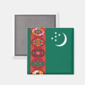 turkmenistandvlag magneet (Voorkant / Achterkant)
