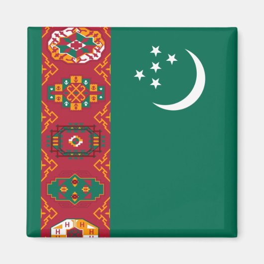 turkmenistandvlag magneet (Voorkant)