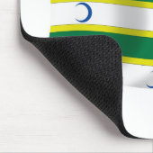 Turkmens Flag Mousepad Muismat (Hoek)