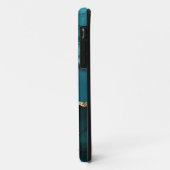 Turkoois Aqua Blauw Groen Agate Geode Gouden Monog Case-Mate iPhone Case (Achterkant/links)