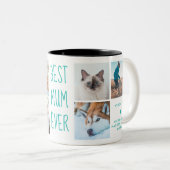 Turkoois | Beste Moeder ooit aangepaste foto Mok (Voorkant rechts)