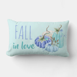 Turkoois Blauw Aqua Taupe Pompoen Herfst Kussen