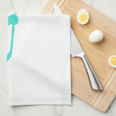 Turkoois; Blauw Groen Hockey Theedoek (Quarter Fold)