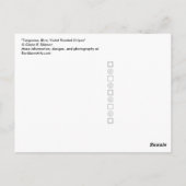 Turkoois, blauw, violet geschilderde strepen Brief Briefkaart (Achterkant)