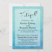 Turkoois Blauw Waterverf Ombre Mandala We Zijn Gev Kaart (Voorkant)