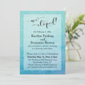 Turkoois Blauw Waterverf Ombre Mandala We Zijn Gev Kaart (Staand voorkant)