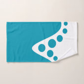 Turkoois Blauw zachte golf en bellen Bad Handdoek (Handdoek)