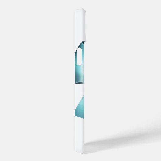 Turkoois Blauwe Strik Elegante Bruids Shower Bruil Case-Mate iPhone Case (Achterkant / Rechts)