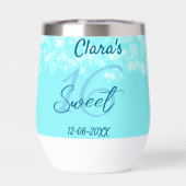 Turkoois blauwgroen agaat zoet 16 jarig toevoegen (Achterkant)