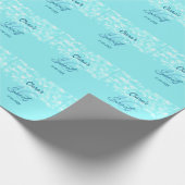 Turkoois blauwgroen agaat zoet 16 jarig toevoegen cadeaupapier (Hoek)