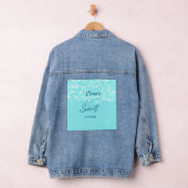 Turkoois blauwgroen agaat zoet 16 jarig toevoegen  denim jacket (Hangar)