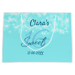 Turkoois blauwgroen agaat zoet 16 jarig toevoegen  groot cadeauzakje