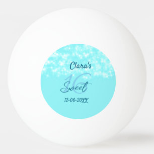 Turkoois blauwgroen agaat zoet 16 jarig toevoegen  pingpongbal