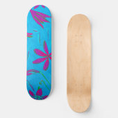 Turkoois Bloei Bries Persoonlijk Skateboard (Voorkant)