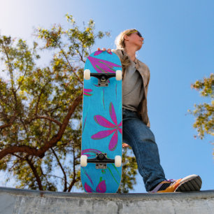 Turkoois Bloei Bries Persoonlijk Skateboard