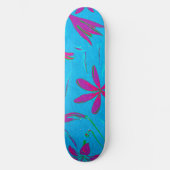 Turkoois Bloei Bries Persoonlijk Skateboard (Voorkant)