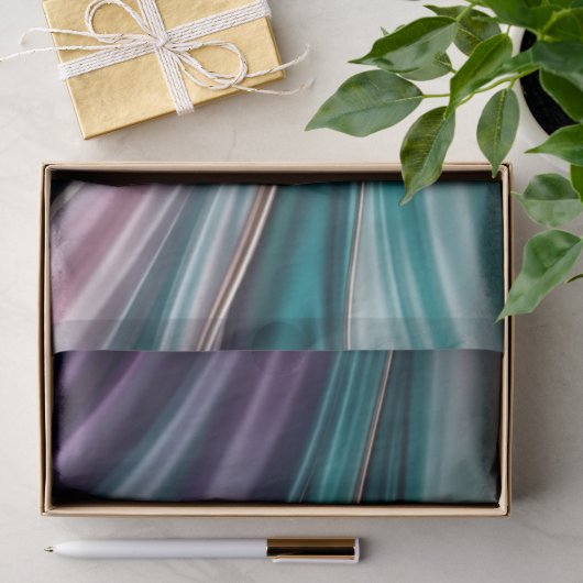 Turkoois Blush en Gouden Zijde Tissuepapier (Geschenk)