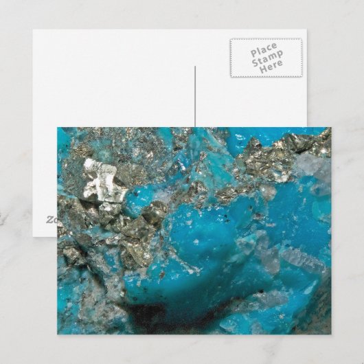 Turkoois Briefkaart (Voorkant / Achterkant)