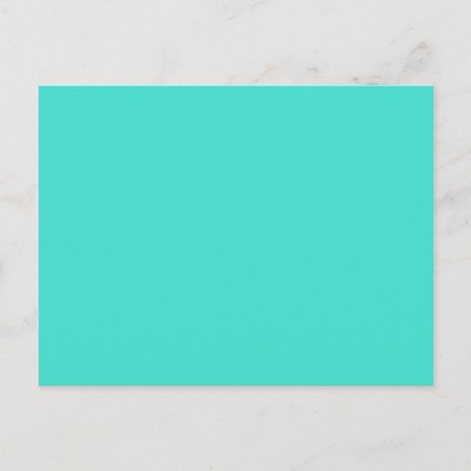 Turkoois Briefkaart (Voorkant)