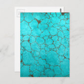 turkoois briefkaart (Voorkant / Achterkant)