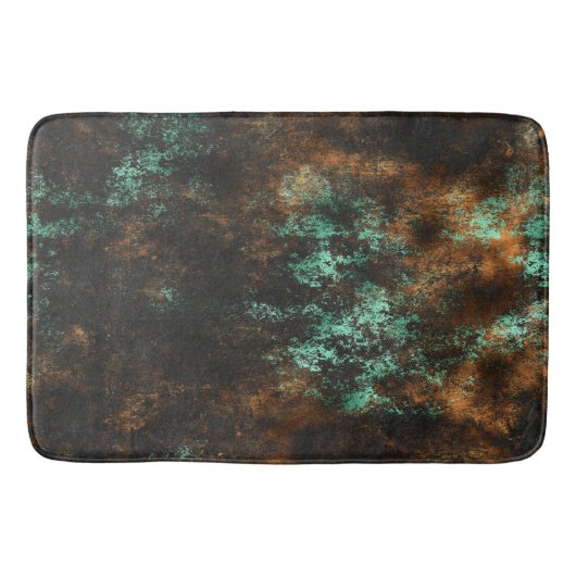 Turkoois Cooper Patina Metallic Badmat (Voorkant)