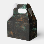 Turkoois Cooper Patina Metallic Bedankdoosjes (Achterkant)