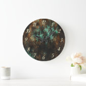 Turkoois Cooper Patina Metallic Grote Klok (Huis)